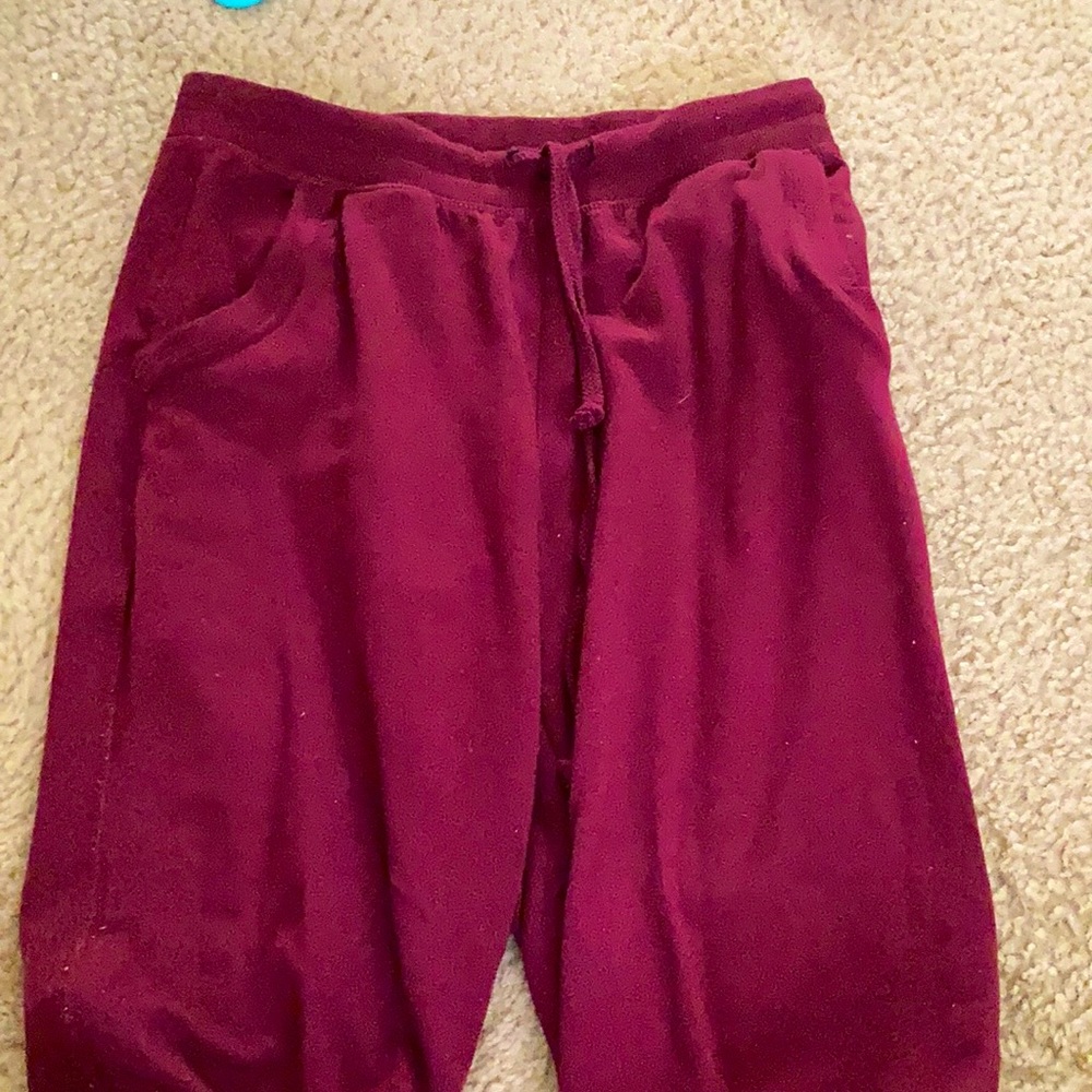 Burgundy Joggers